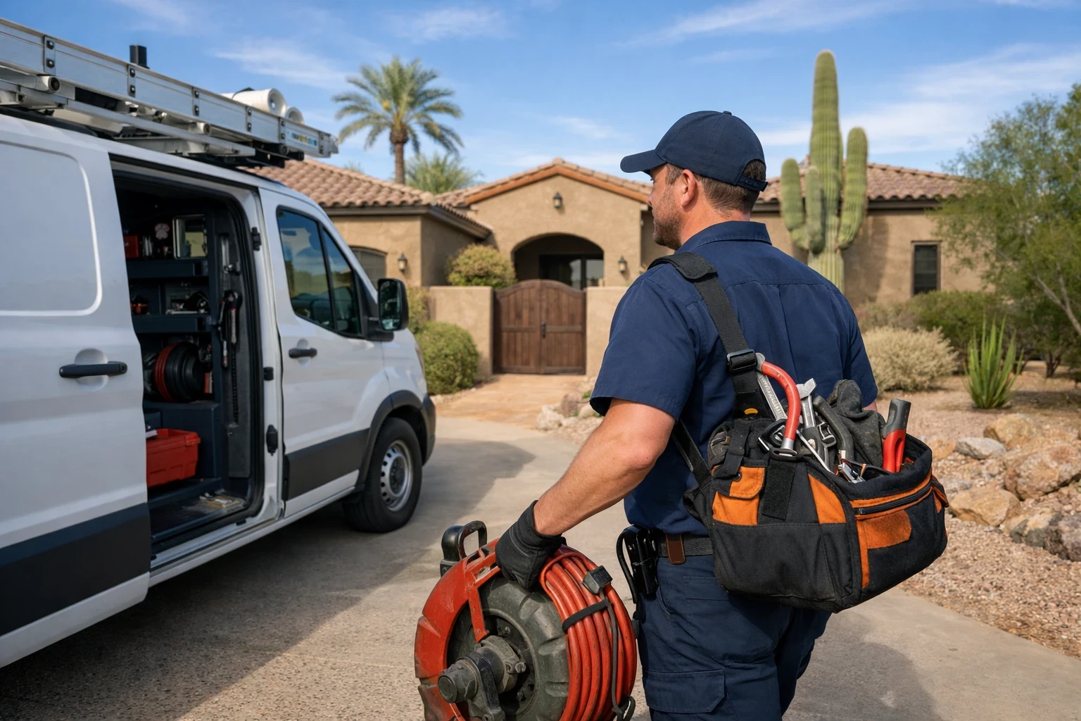 Septic and Sewer Emergency pro serving a Scottsdale home