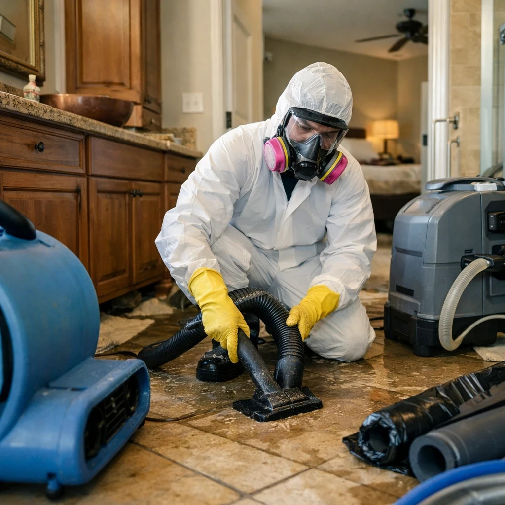Sewer backup cleanup